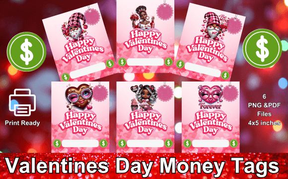Download Valetines Day Money Tag Templates - Tag templates Collection
