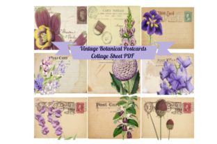 Download 9 Vintage ATC Postcards Ephemera Tags - Atc Collection