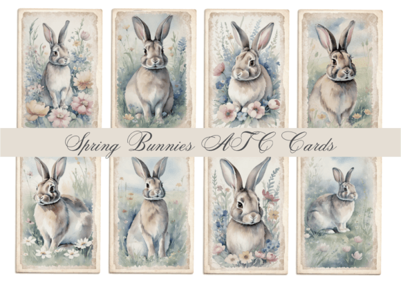 Download Spring Bunnies ATC Cards - Atc Collection
